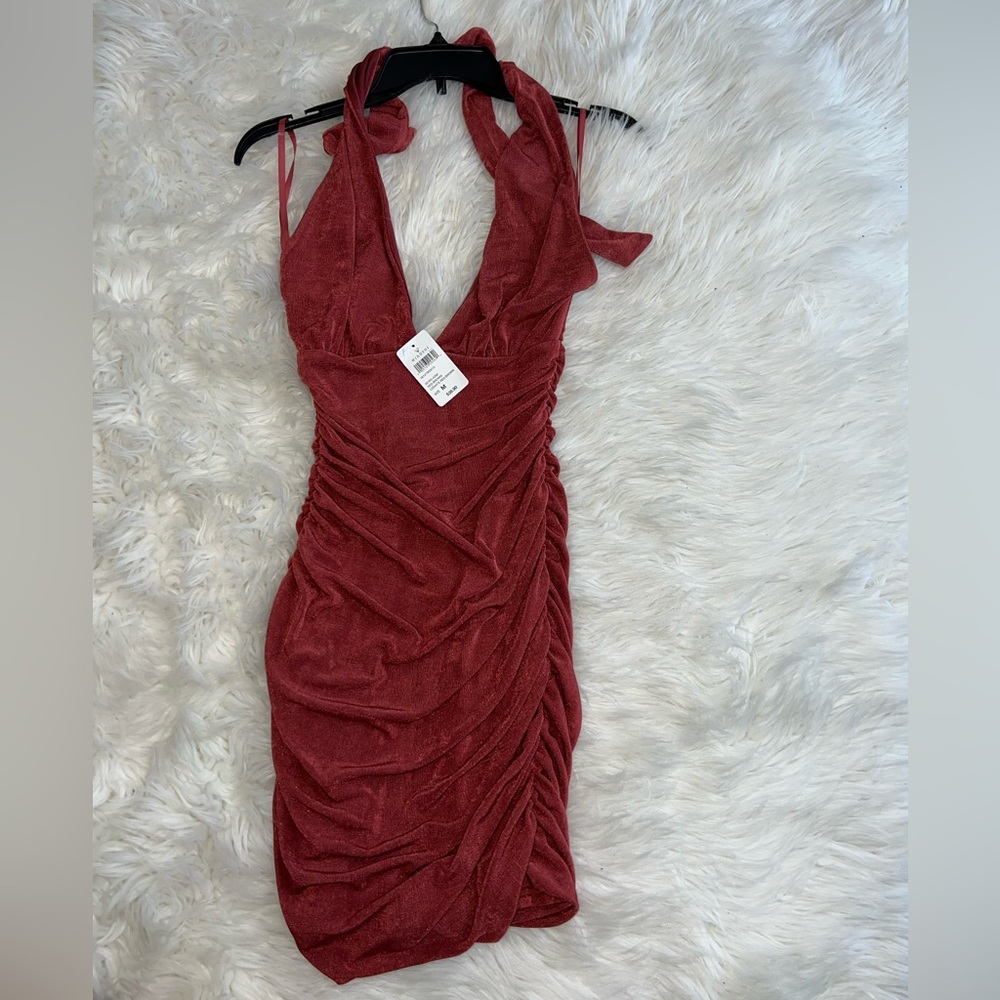 Ruched Mini Dress